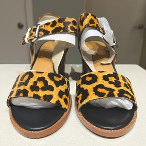 Franco Sarto Havana Leopard Print Block Heel Sandal